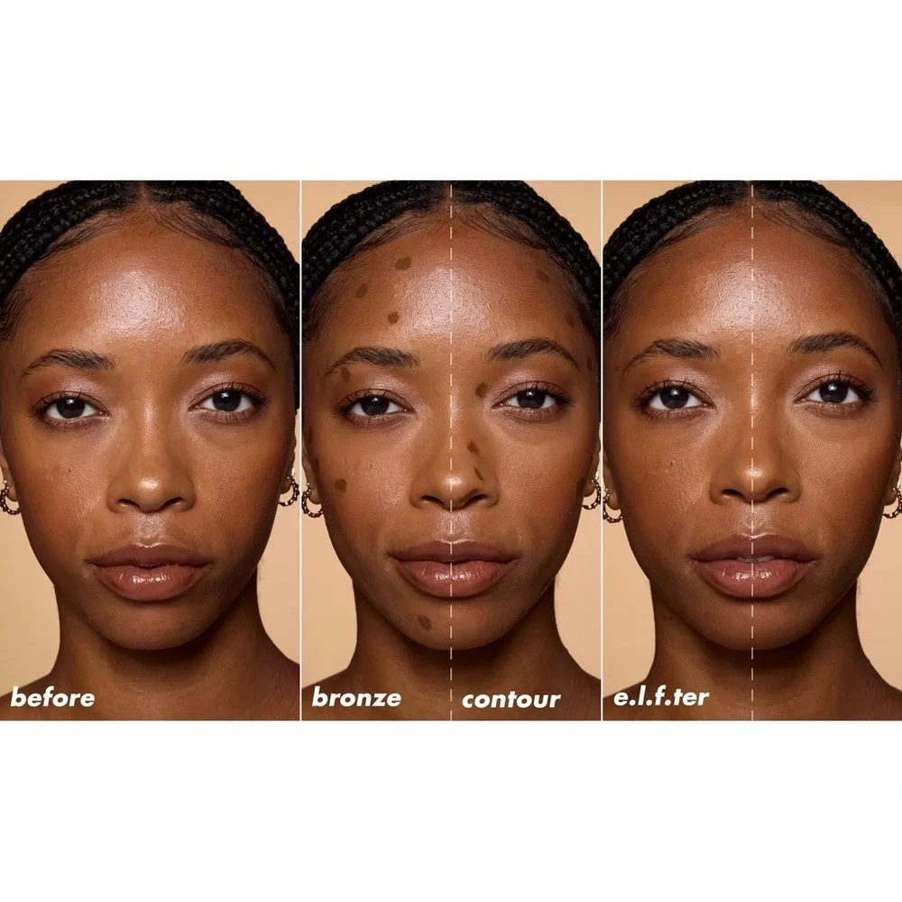 e.l.f. Camo Liquid Bronzer & Contour- 8 Deep, NEW